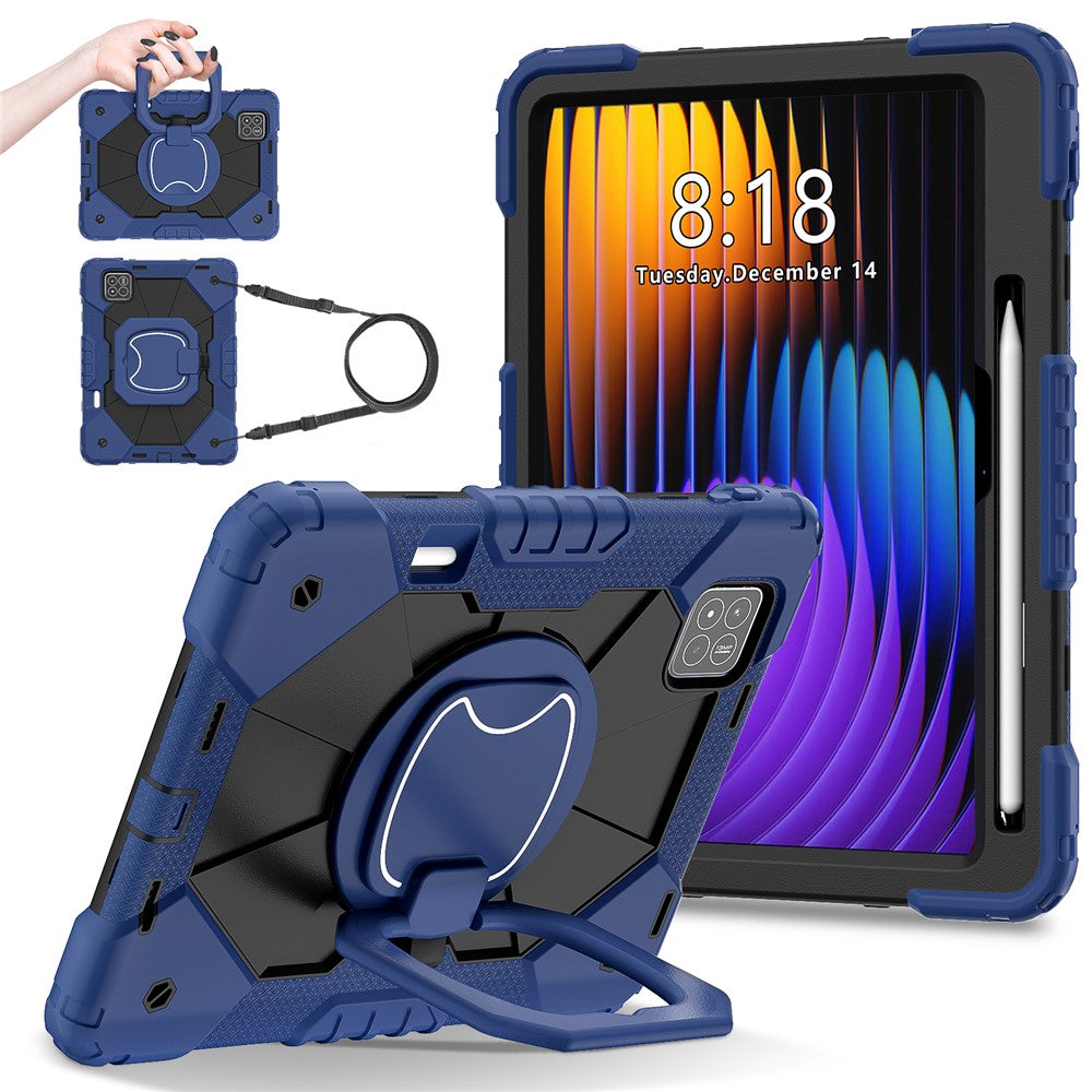 For Xiaomi Pad 7 Pro  /  Pad 7 Case Silicone+PC Kickstand Tablet Cover