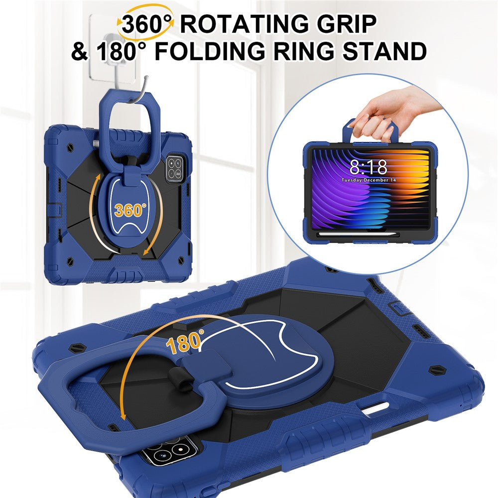For Xiaomi Pad 7 Pro  /  Pad 7 Case Silicone+PC Kickstand Tablet Cover