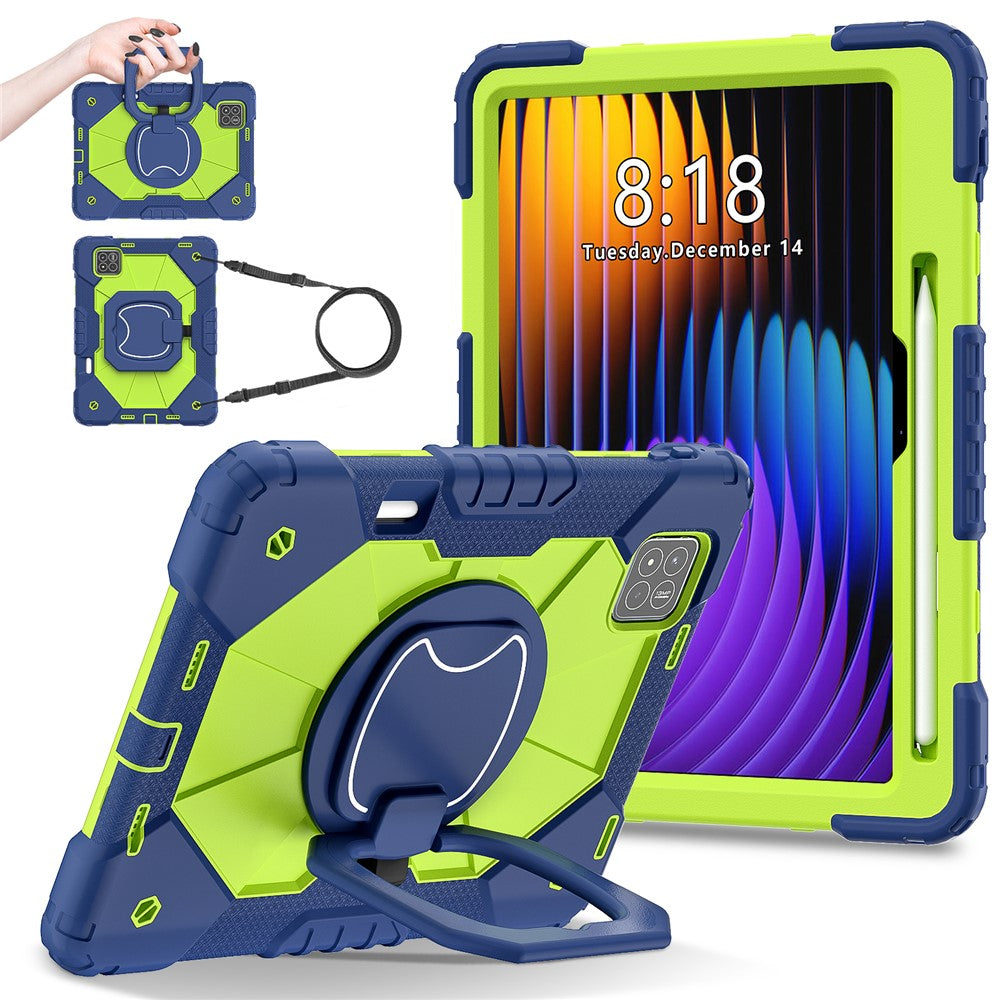 For Xiaomi Pad 7 Pro  /  Pad 7 Case Silicone+PC Kickstand Tablet Cover