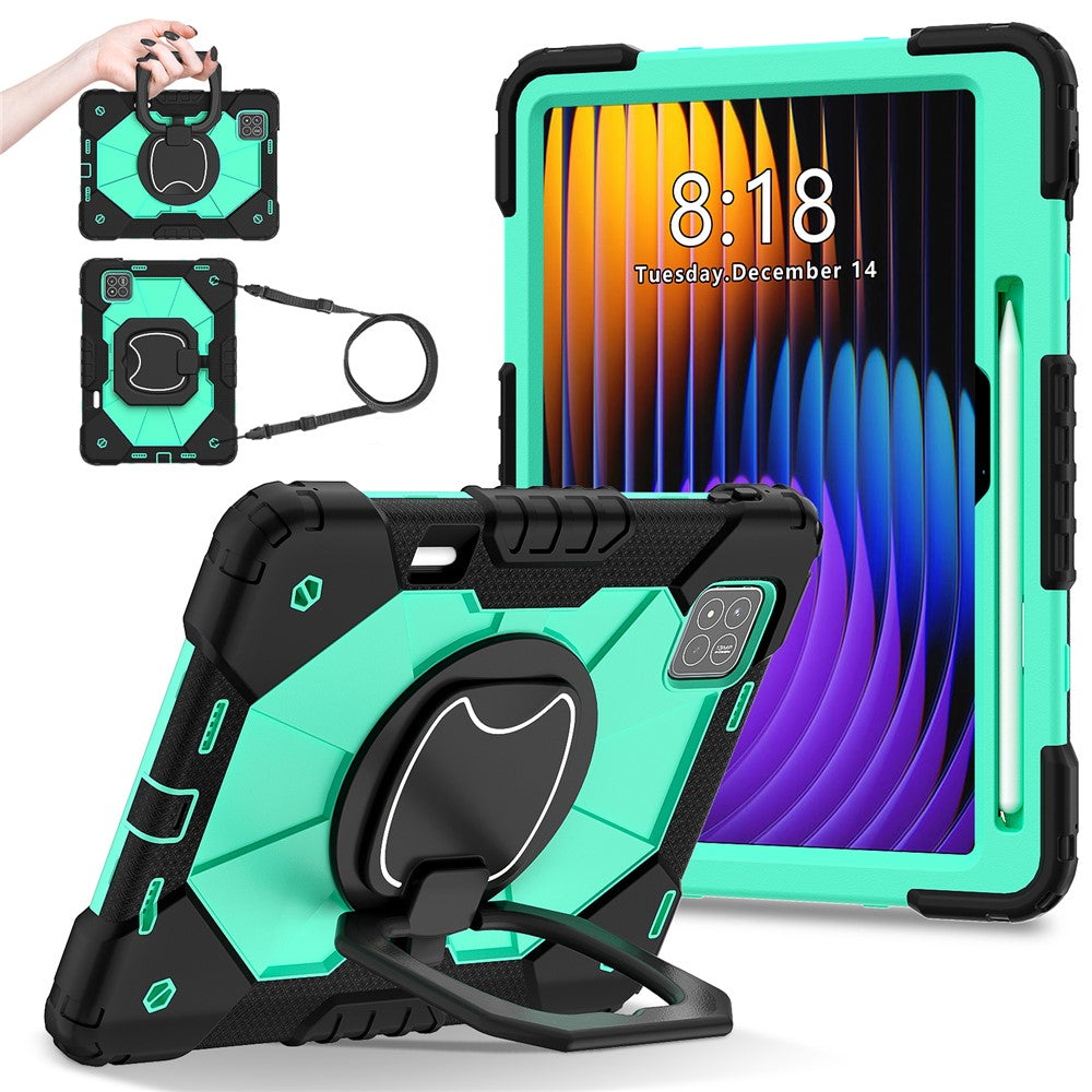 For Xiaomi Pad 7 Pro  /  Pad 7 Case Silicone+PC Kickstand Tablet Cover