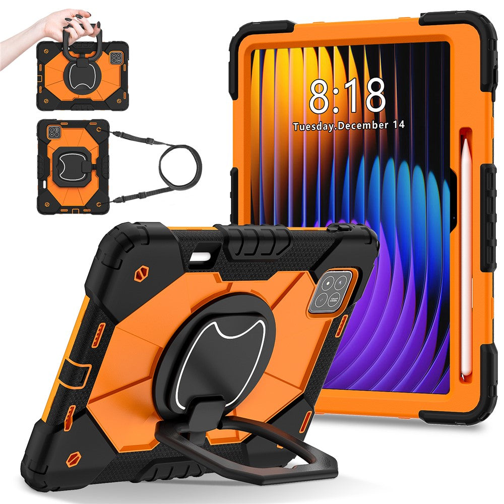 For Xiaomi Pad 7 Pro  /  Pad 7 Case Silicone+PC Kickstand Tablet Cover