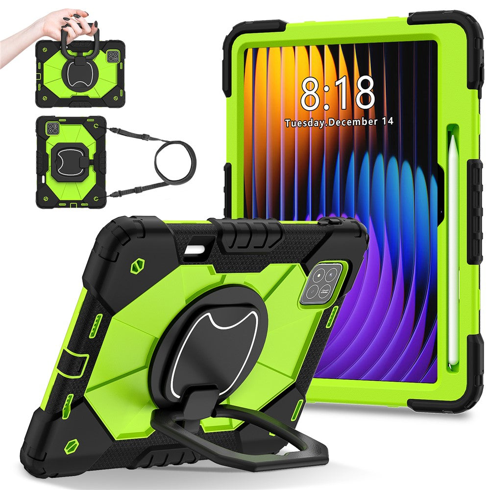 For Xiaomi Pad 7 Pro  /  Pad 7 Case Silicone+PC Kickstand Tablet Cover