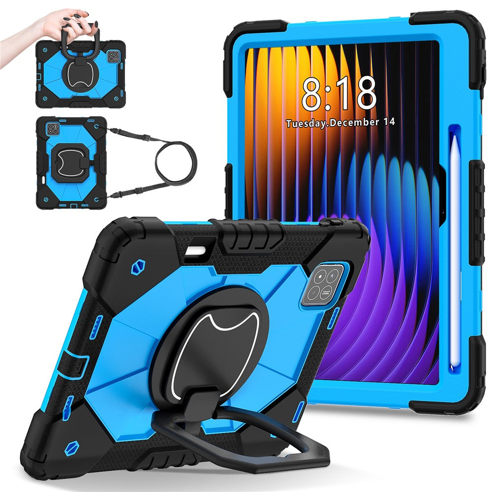 For Xiaomi Pad 7 Pro  /  Pad 7 Case Silicone+PC Kickstand Tablet Cover
