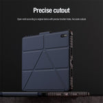 NILLKIN Bumper Leather Case Pro for Xiaomi Pad 7 Pro  /  Pad 7 Slide Camera Lid Origami Stand Tablet Cover Auto Wake  /  Sleep
