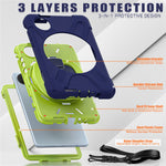 For Xiaomi Redmi Pad SE 4G 8.7 inch Case Kickstand Rugged Tablet Cover with Shoulder Strap