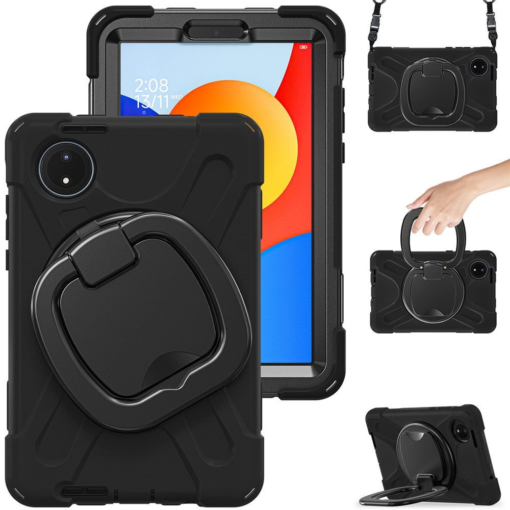 For Xiaomi Redmi Pad SE 4G 8.7 inch Case Kickstand Rugged Tablet Cover with Shoulder Strap