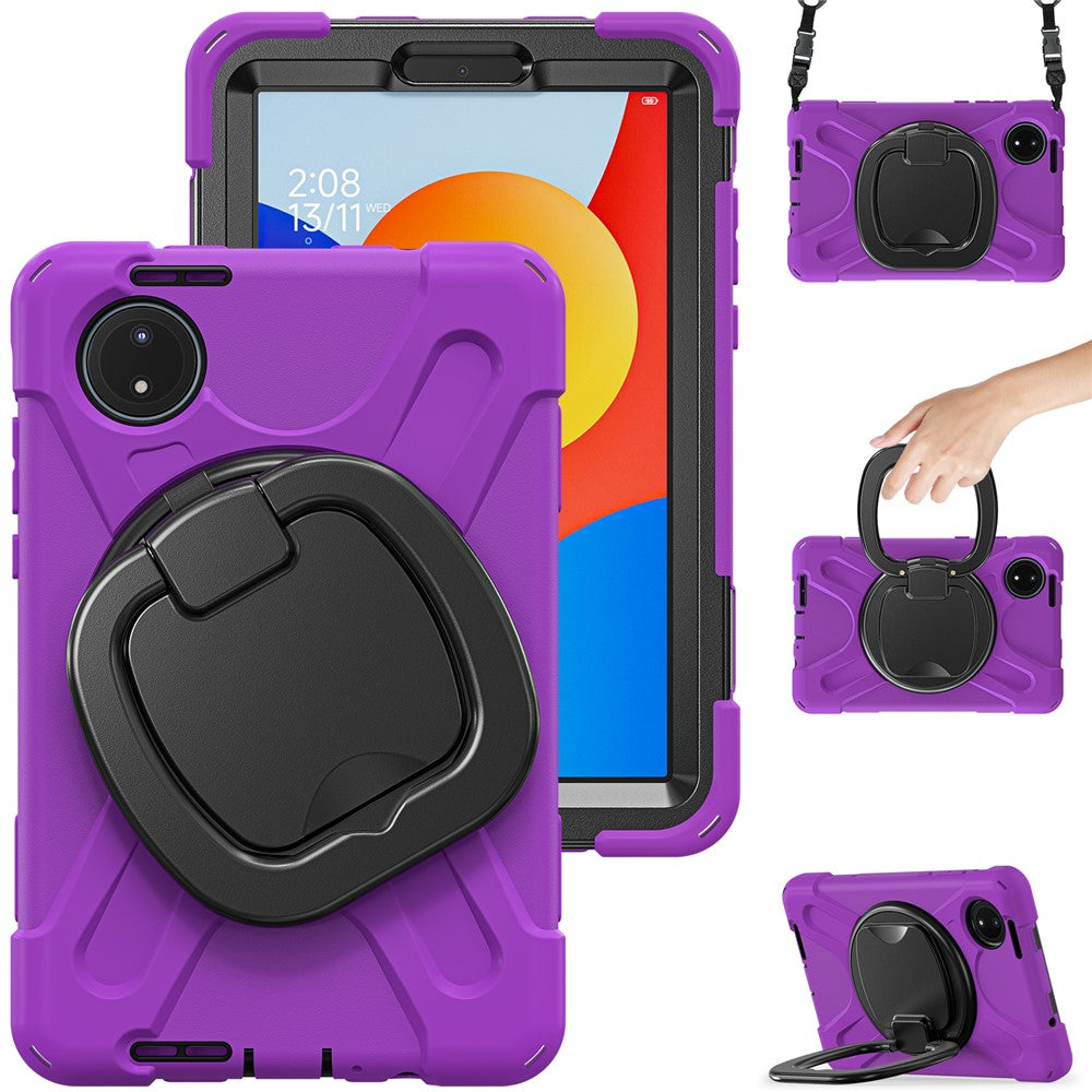 For Xiaomi Redmi Pad SE 4G 8.7 inch Case Kickstand Rugged Tablet Cover with Shoulder Strap