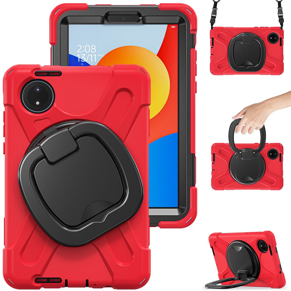 For Xiaomi Redmi Pad SE 4G 8.7 inch Case Kickstand Rugged Tablet Cover with Shoulder Strap