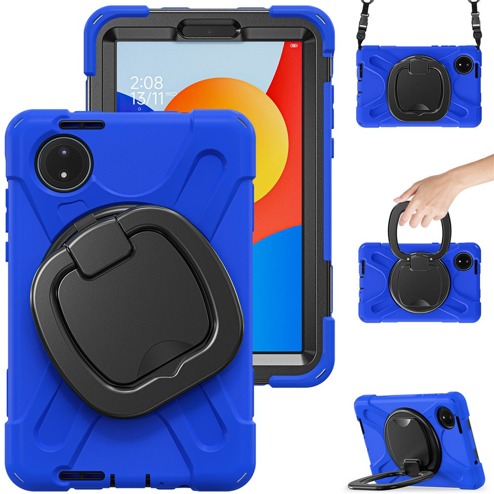 For Xiaomi Redmi Pad SE 4G 8.7 inch Case Kickstand Rugged Tablet Cover with Shoulder Strap