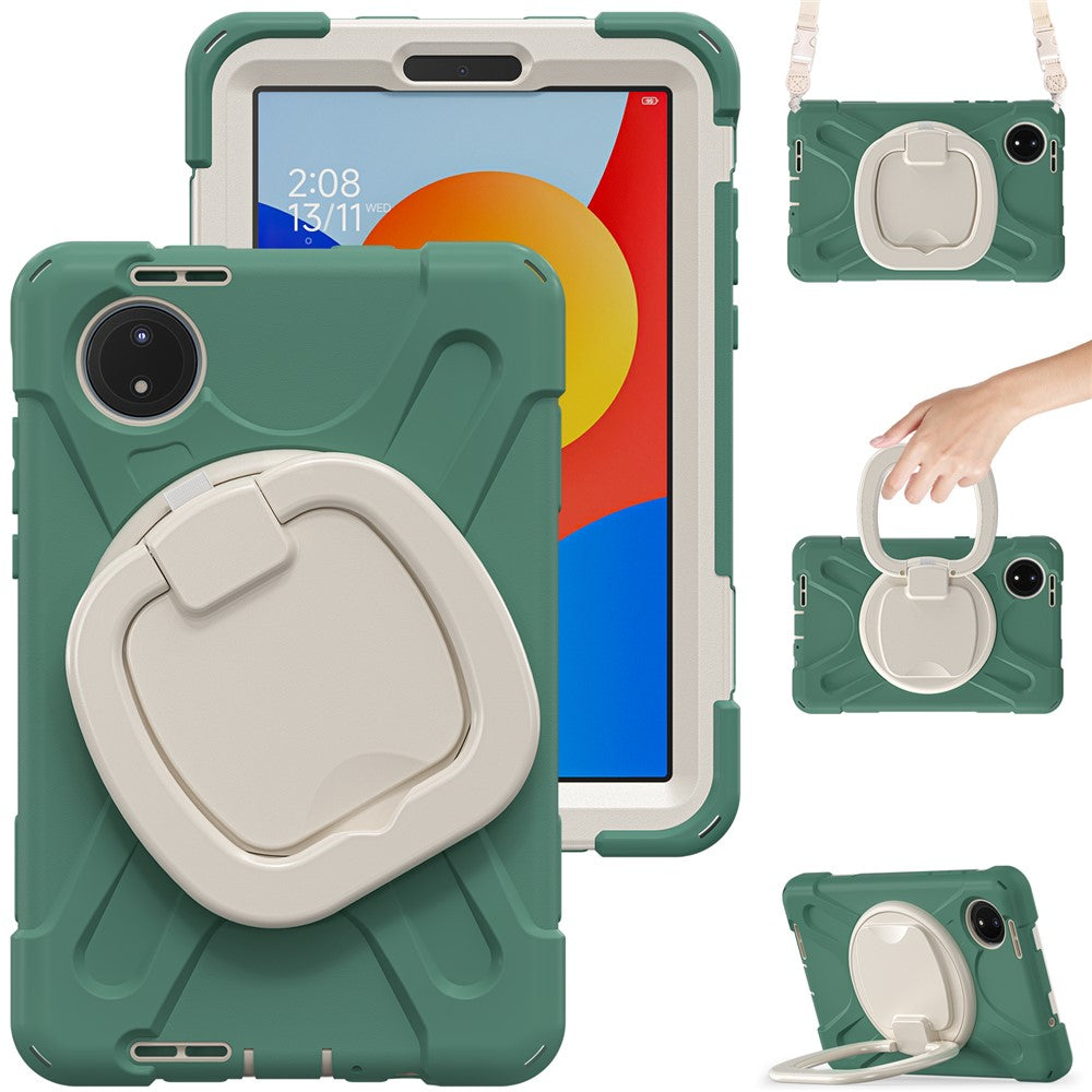 For Xiaomi Redmi Pad SE 4G 8.7 inch Case Kickstand Rugged Tablet Cover with Shoulder Strap