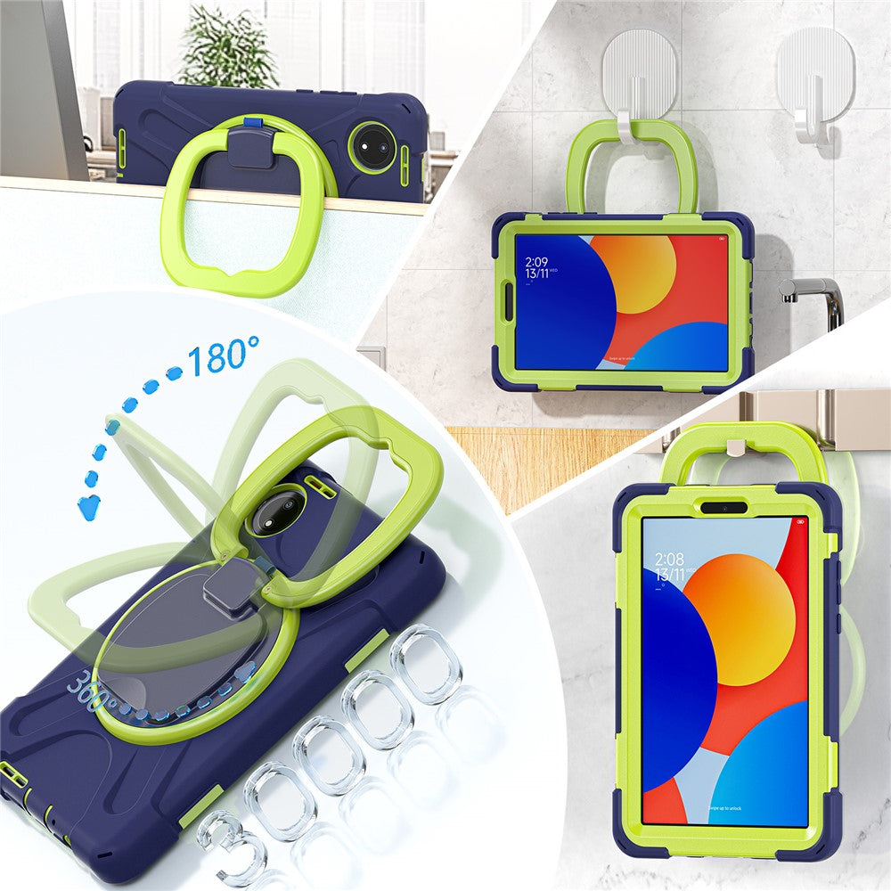 For Xiaomi Redmi Pad SE 4G 8.7 inch Tablet Case Kickstand PC TPU Silicone Back Cover