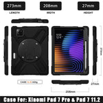 For Xiaomi Pad 8 Pro / Pad 8 / Pad 7 Pro / Pad 7 Case Kickstand PC + Silicone Tablet Cover