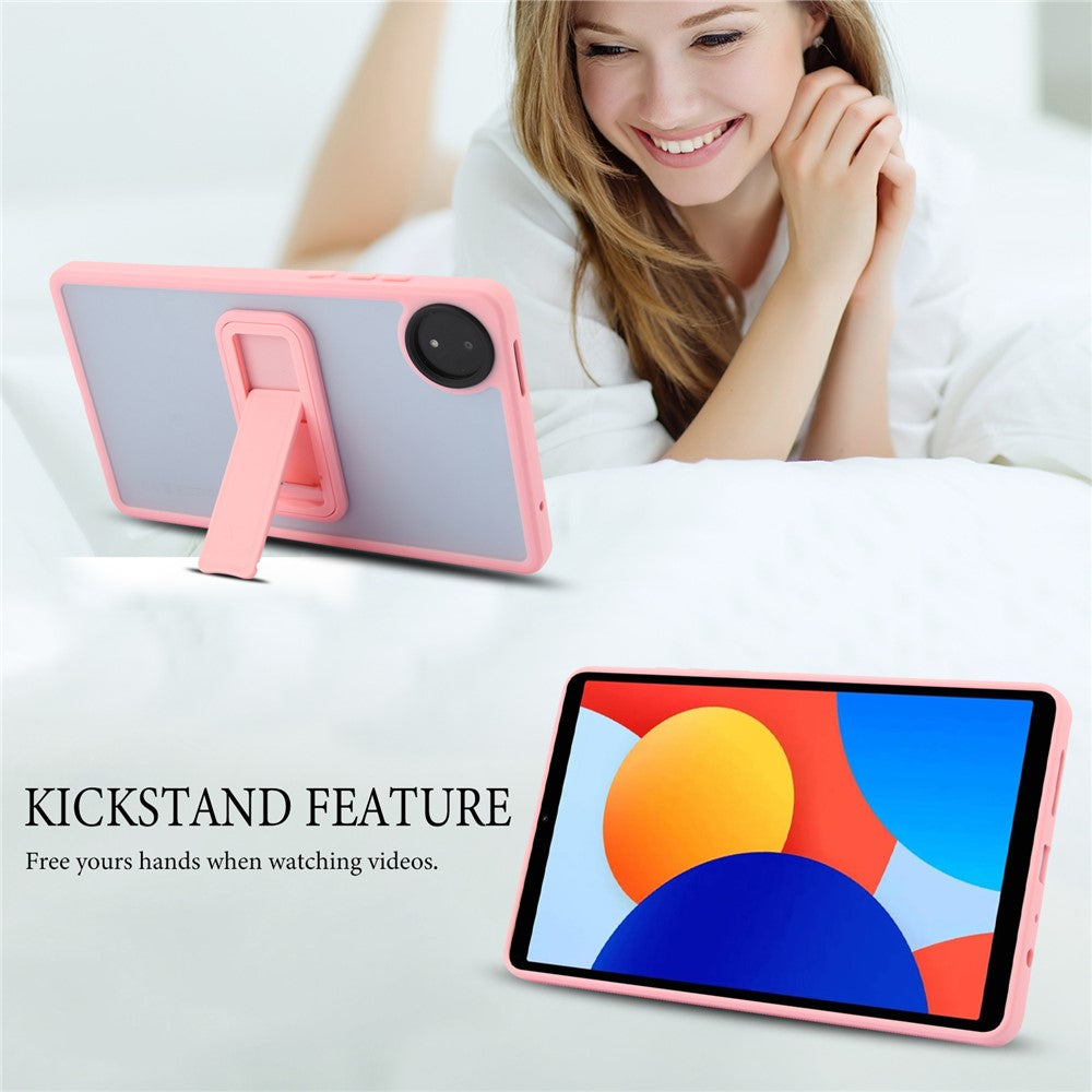 For Xiaomi Redmi Pad SE 4G 8.7 inch Case with Kickstand TPU + PC Skin-Touch Tablet Cover