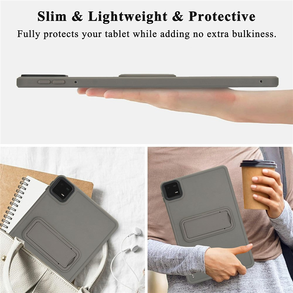 For Xiaomi Pad 6 / Pad 6 Pro Case with Kickstand TPU + PC Skin-Touch Tablet Cover