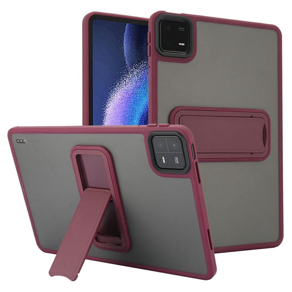 For Xiaomi Pad 6 / Pad 6 Pro Case with Kickstand TPU + PC Skin-Touch Tablet Cover