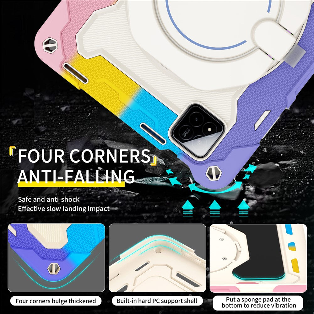 For Xiaomi Pad 7 / Pad 7 Pro Case Hand Grip Kickstand PC + Silicone Tablet Cover with Pencil Holder