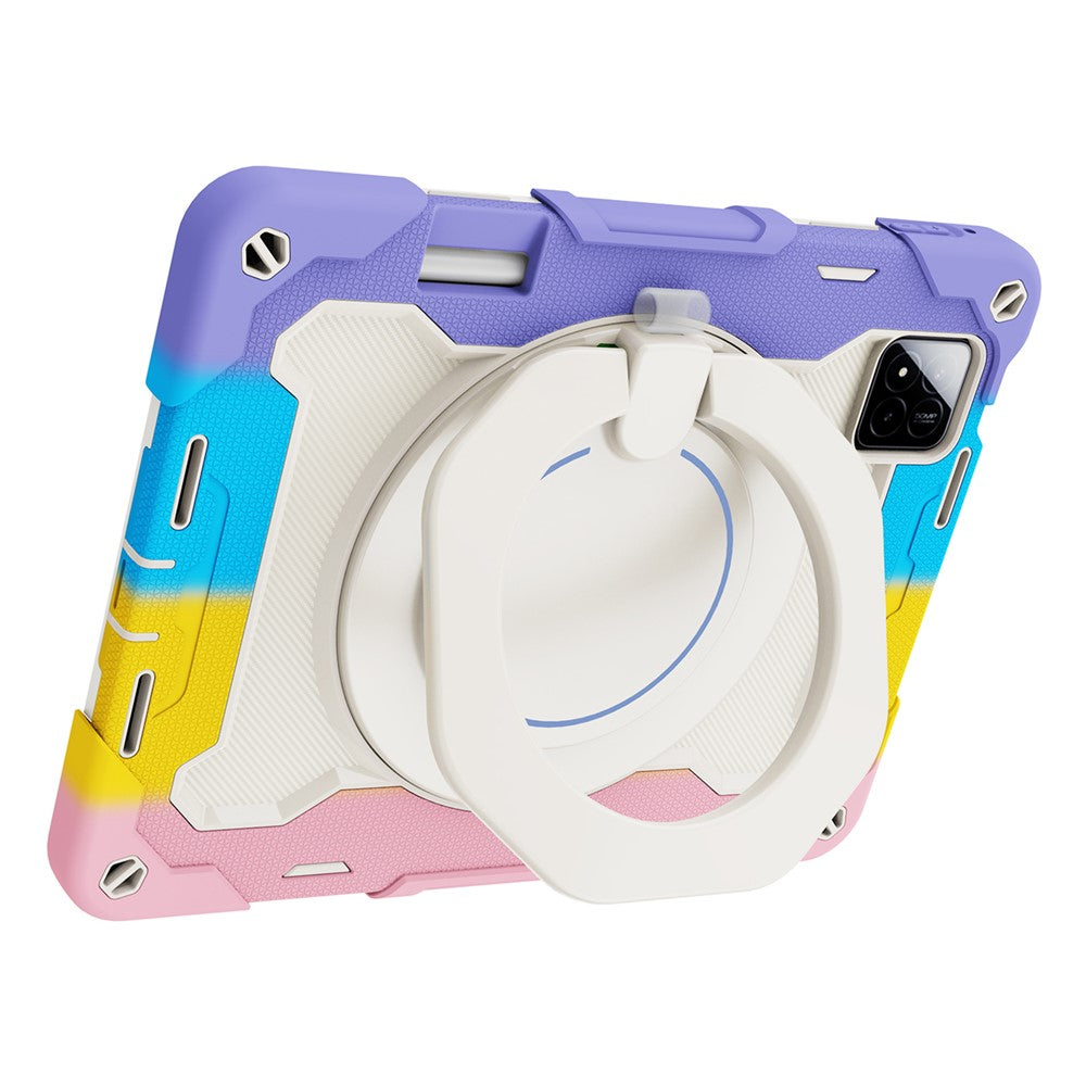 For Xiaomi Pad 7 / Pad 7 Pro Case Hand Grip Kickstand PC + Silicone Tablet Cover with Pencil Holder