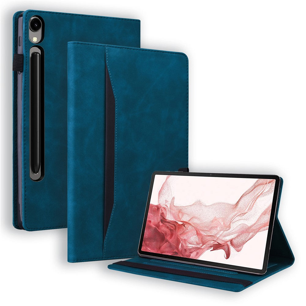 Til Samsung Galaxy Tab S10 FE+ Cover PU Læder Beskyttende Folio Tablet Cover med Kortlomme