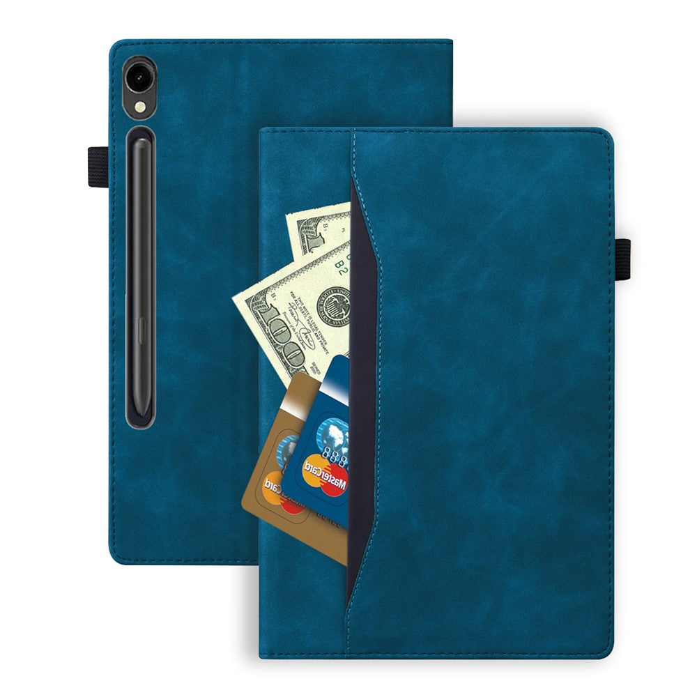 Til Samsung Galaxy Tab S10 FE+ Cover PU Læder Beskyttende Folio Tablet Cover med Kortlomme