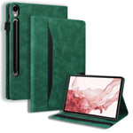 Til Samsung Galaxy Tab S10 FE+ Cover PU Læder Beskyttende Folio Tablet Cover med Kortlomme