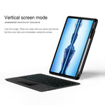 Huawei Qingyun C7 (2:a generationen) läderfodral + Bluetooth-kompatibelt tangentbord med bakgrundsbelyst styrplatta