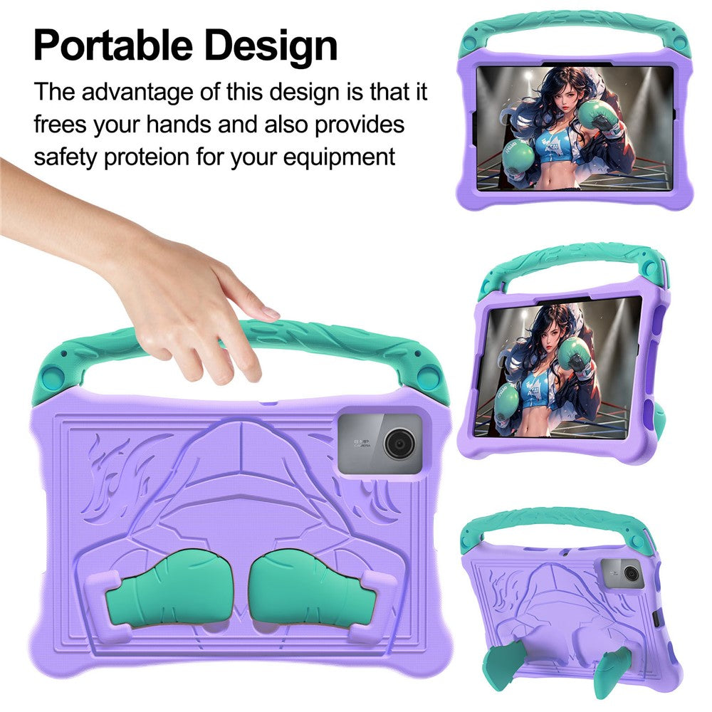 For Lenovo Tab M11  /  Xiaoxin Pad 11 2024 Case Boxing Style EVA Tablet Cover with Handle Kickstand