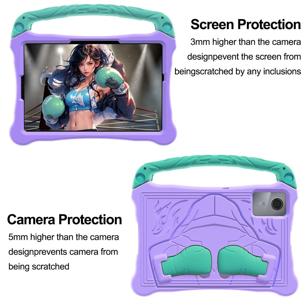 For Lenovo Tab M11  /  Xiaoxin Pad 11 2024 Case Boxing Style EVA Tablet Cover with Handle Kickstand