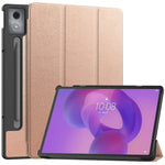 For Lenovo Idea Tab Pro PU Leather Tablet Case Anti-drop Tri-Fold Stand Slim Protective Cover