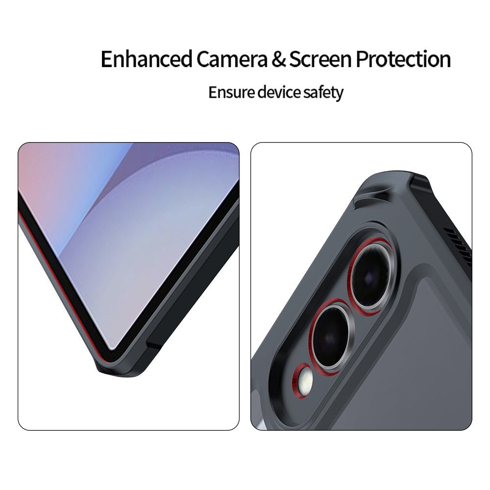 XUNDD For Samsung Galaxy Tab S10+ / Tab S9+ Case Leather Kickstand TPU + PC Airbag Protection Tablet Cover