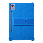 For Lenovo Xiaoxin Pad Pro 12.7 Inch / Pad Pro 12.7 (2025) Silicone Case with Kickstand Rugged Protective Cover