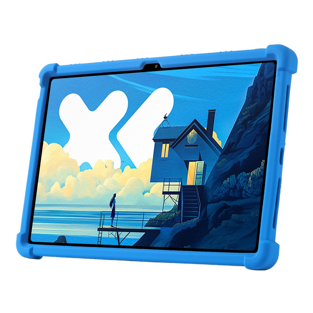 For Lenovo Xiaoxin Pad Pro 12.7 Inch / Pad Pro 12.7 (2025) Silicone Case with Kickstand Rugged Protective Cover