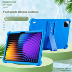For Xiaomi Pad 7 / Pad 7 Pro Silicone Case with Kickstand Rugged Protective Cover