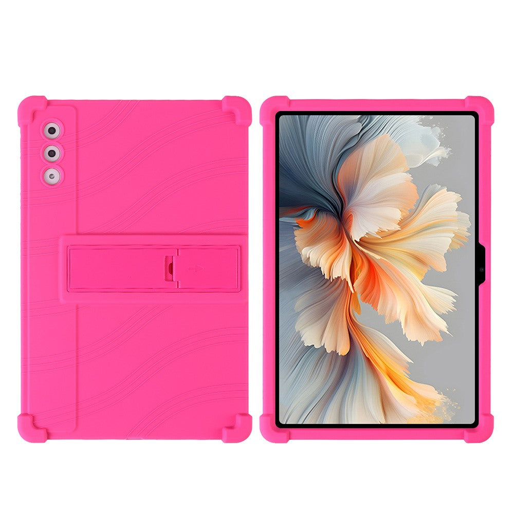 For Lenovo Yoga Tab Plus / Pad Pro AI Silicone Case with Kickstand Rugged Protective Cover