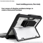 For Microsoft Surface Go 3 / 2 10.5 inch / 1 Protective Case PC TPU Clear Cover with Kickstand Pencil Holder (No Strap)