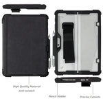For Microsoft Surface Go 3 / 2 10.5 inch / 1 Protective Case PC TPU Clear Cover with Kickstand Pencil Holder (No Strap)