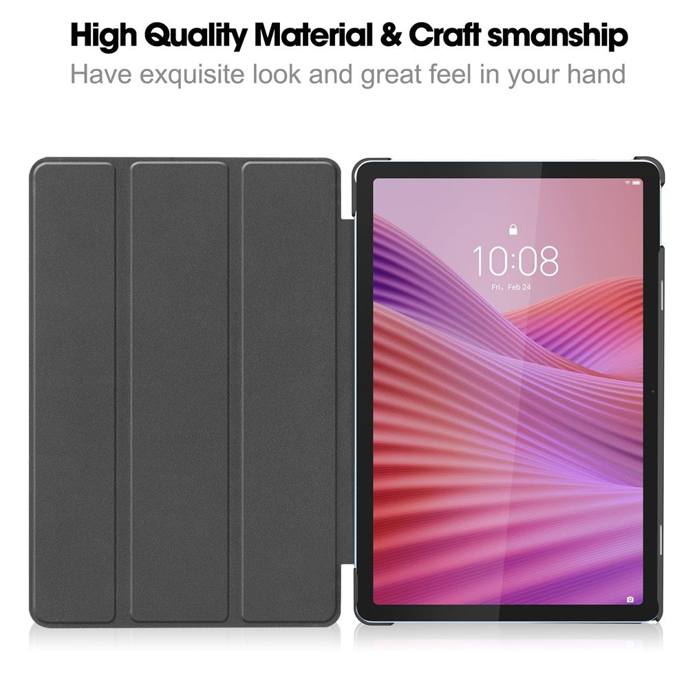 Fodral för Lenovo Tab TB311FU Pro med mönster, läderstativ och stativ.