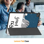 Fodral för Lenovo Tab TB311FU Pro med mönster, läderstativ och stativ.