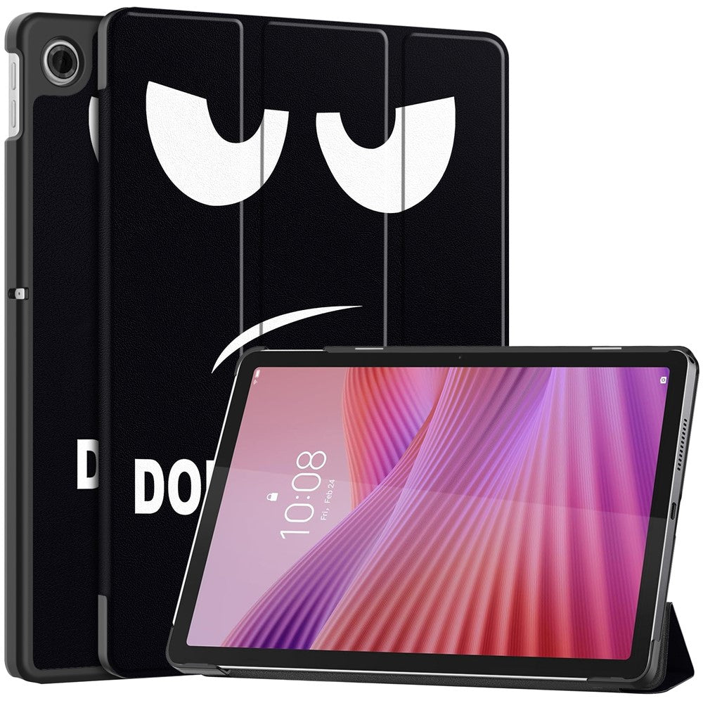 Fodral för Lenovo Tab TB311FU Pro med mönster, läderstativ och stativ.