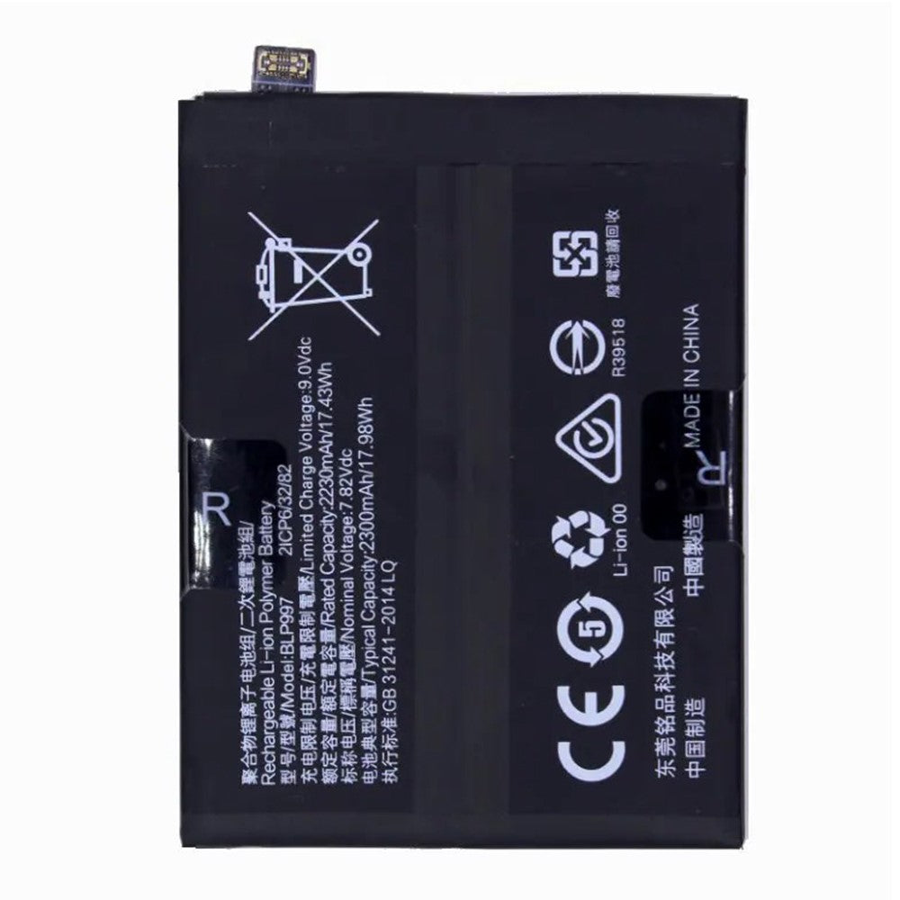 For Oppo Reno10 Pro 5G (Global) 7.82V 4460mAh Li-Polymer Battery Assembly Part (Without Logo) (Encode: BLP997)