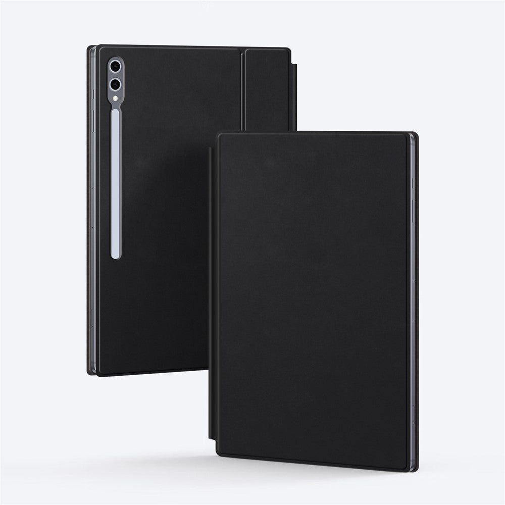 Floating Magnetic Keyboard For Samsung Galaxy Tab S10 Ultra / S9 Ultra / S8 Ultra Bluetooth-Compatible Keyboard + Leather Tablet Case