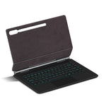 Floating Magnetic Keyboard (Russian) For Samsung Galaxy Tab S10 Ultra / S9 Ultra / S8 Ultra Bluetooth-Compatible Keyboard + Leather Tablet Case