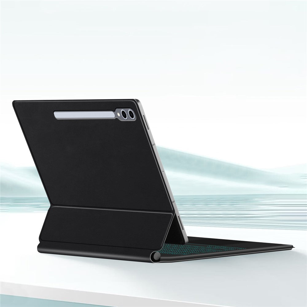 Flydende magnetisk tastatur (arabisk) til Samsung Galaxy Tab S10 Ultra / S9 Ultra / S8 Ultra Bluetooth-kompatibelt tastatur + lædertabletcover