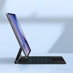 Flydende magnetisk tastatur (arabisk) til Samsung Galaxy Tab S10 Ultra / S9 Ultra / S8 Ultra Bluetooth-kompatibelt tastatur + lædertabletcover