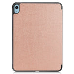 Til iPad (2025)/10.9 (2022) cover: Anti-drop læder tri-fold stander tabletcover