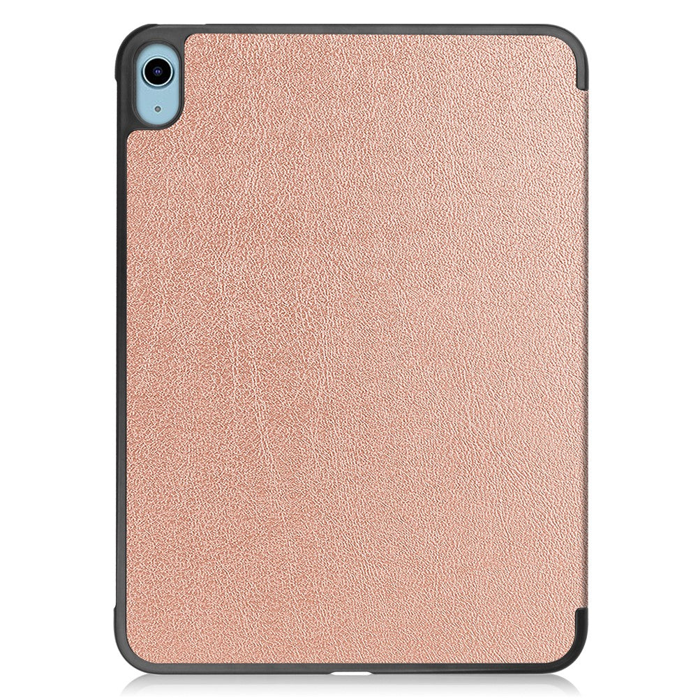 Til iPad (2025)/10.9 (2022) cover: Anti-drop læder tri-fold stander tabletcover