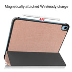 Til iPad (2025)/10.9 (2022) cover: Anti-drop læder tri-fold stander tabletcover