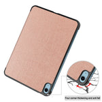 Til iPad (2025)/10.9 (2022) cover: Anti-drop læder tri-fold stander tabletcover