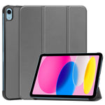 Til iPad (2025)/10.9 (2022) cover: Anti-drop læder tri-fold stander tabletcover