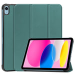 Til iPad (2025)/10.9 (2022) cover: Anti-drop læder tri-fold stander tabletcover