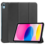 Til iPad (2025)/10.9 (2022) cover: Anti-drop læder tri-fold stander tabletcover
